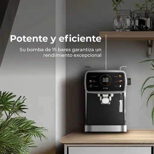 EVVO Cafetera Express Intensa 30, panel táctil a color, 20 bares de presion