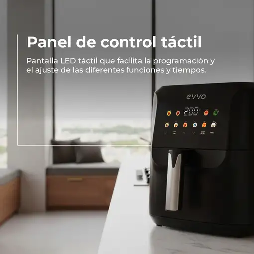 Freidora sin aceite EVVO Tasty Fryer Advance 8L, capacidad 8 l