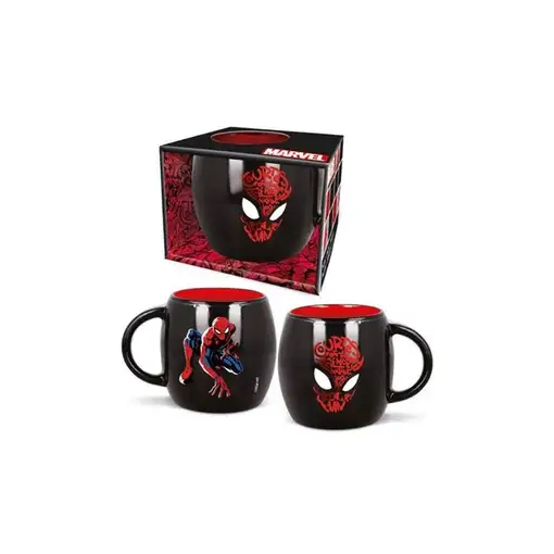 Taza Marvel Spider-Man de 380 ml Negro