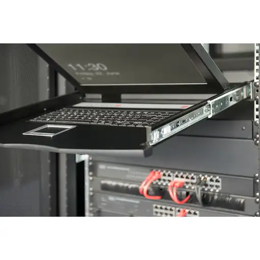 Digitus Consola modular con TFT de 19" (48,3 cm), KVM de 1 puertos y panel táctil,