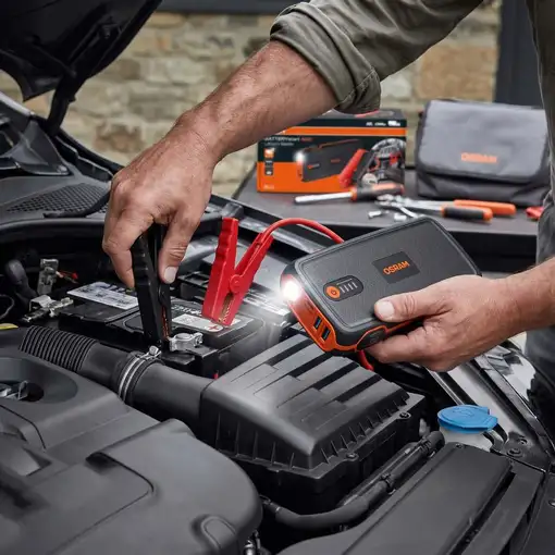 Mini arrancador de batería multi-función portátil para 12V OSRAM BATTERY START 400