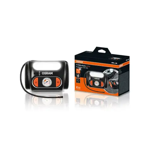 Compresor inflador de aire portátil a 12V OSRAM TYREinflate 2110 Compresor inflador de aire portátil a 12V OSRAM TYREinflate 2110