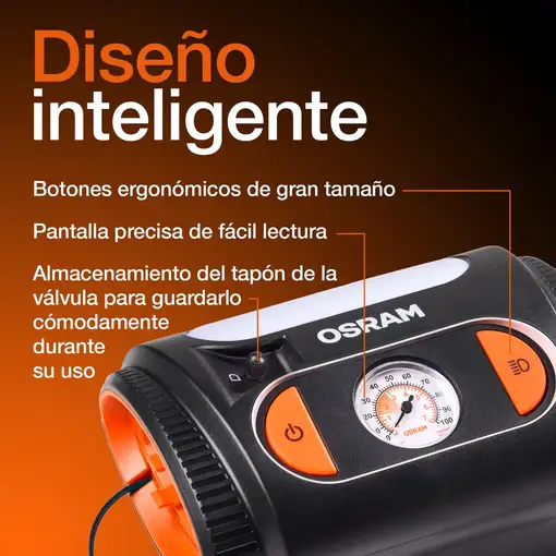 Compresor inflador de aire portátil a 12V OSRAM TYREinflate 2110