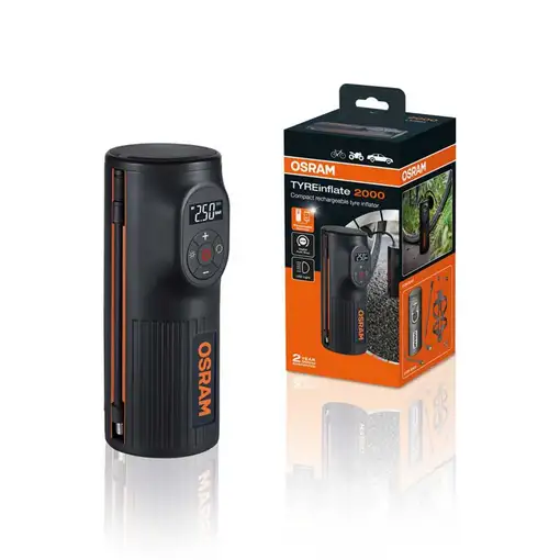 Compresor inflador de aire portatil a batería OSRAM TYREinflate 2000 Compresor inflador de aire portatil a batería OSRAM TYREinflate 2000