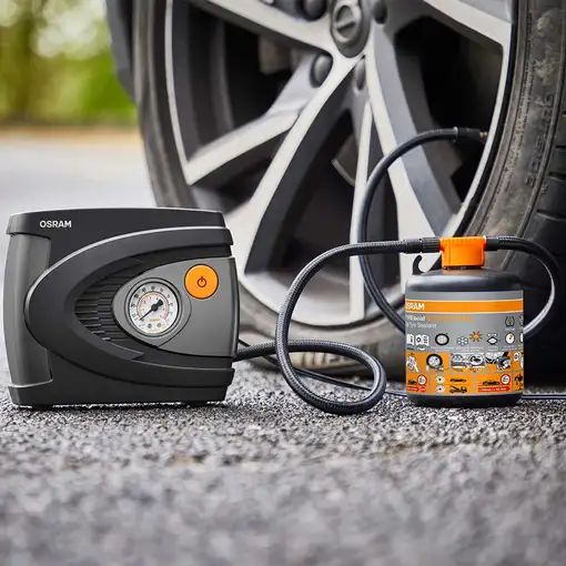 Kit: compresor 12V portátil + sellador OSRAM TYREseal