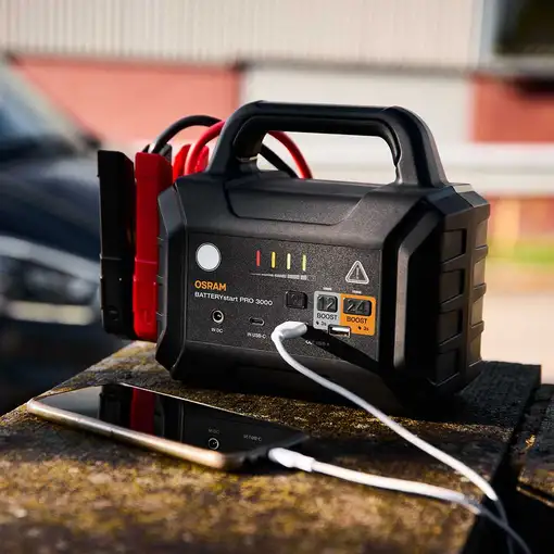 Mini arrancador de batería multifunción para 12V y 24V-BATTERYstart PRO 3000