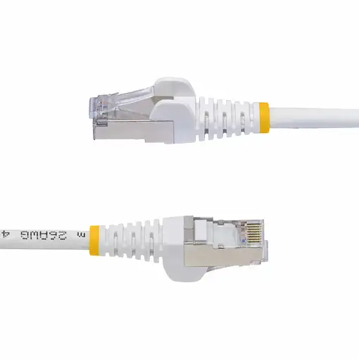 StarTech.com Cable de Red Ethernet CAT8 Blanco de 15m - Snagless - sin Pestillo