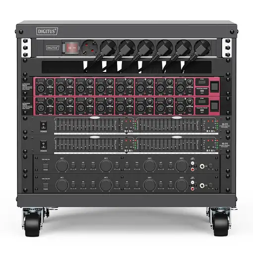 Digitus Bastidor para equipos universal de 19 pulgadas, con ruedas, 8UA