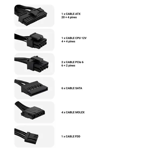 CoolBox GAMING FUENTE DE ALIMENTACION ATX DEEPPOWER-800 80+BRONZE (100V-240V)