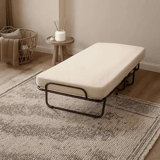 The White Stone Cama plegable con colchón 80x190 cm en waterfoam The White Stone Cama plegable con colchón 80x190 cm en waterfoam