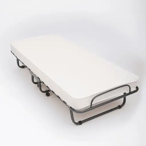 The White Stone Cama plegable con colchón 80x190 cm en waterfoam