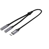 Vention BGPHY cable de audio 0,3 m 3,5mm TRS USB Tipo C Negro Vention BGPHY cable de audio 0,3 m 3,5mm TRS USB Tipo C Negro