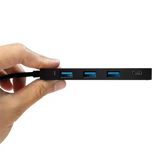 LogiLink UA0311 hub de interfaz USB 3.2 Gen 1 (3.1 Gen 1) Type-C 5000 Mbit/s Negro