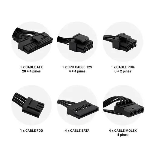 CoolBox FUENTE DE ALIMENTACION ATX FORCE-BR 500W 80+ BRONZE BULK (100V-240V)