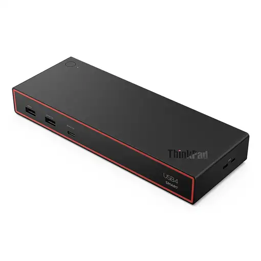 Lenovo ThinkPad USB4 Smart Dock 5500 with 135W Adapter Alámbrico Negro Lenovo ThinkPad USB4 Smart Dock 5500 with 135W Adapter Alámbrico Negro