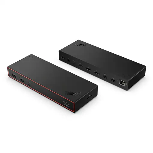 Lenovo ThinkPad USB4 Smart Dock 5500 with 135W Adapter Alámbrico Negro