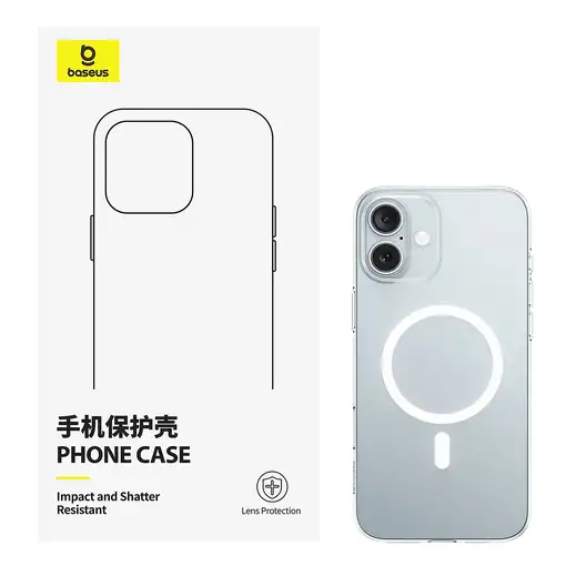 Baseus Crystal Series funda para teléfono móvil 15,5 cm (6.12") Transparente