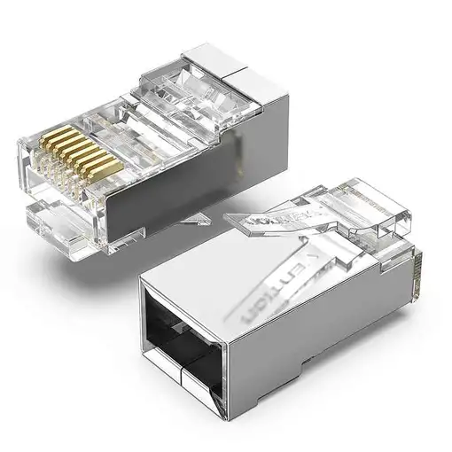 Vention IDCR0-10 cambiador de género para cable RJ-45 Transparente
