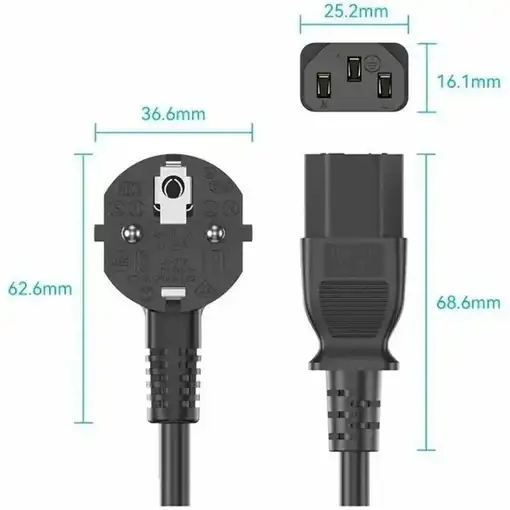 Vention ZCJBAC cable de transmisión Negro 1,8 m C13 acoplador
