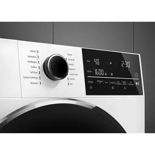 Lavadora carga frontal 10 kg 1400 RPM Blanco WNP04SEAES1 SMEG