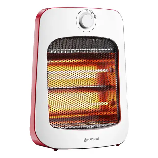 Grunkel CAL-3CUARTZ calefactor eléctrico Interior Blanco, Rojo 800 W Calefactor