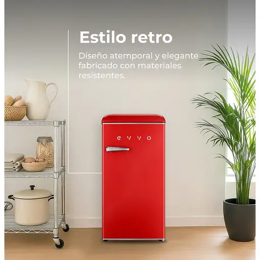 Frigoríficos dos puertas Independiente 95 L Rojo F26R EVVO
