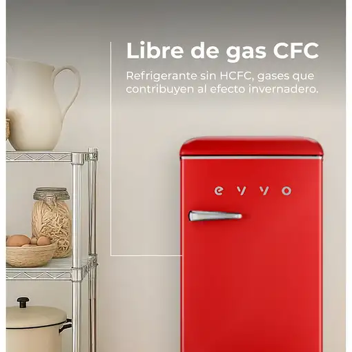 Frigoríficos dos puertas Independiente 95 L Rojo F26R EVVO