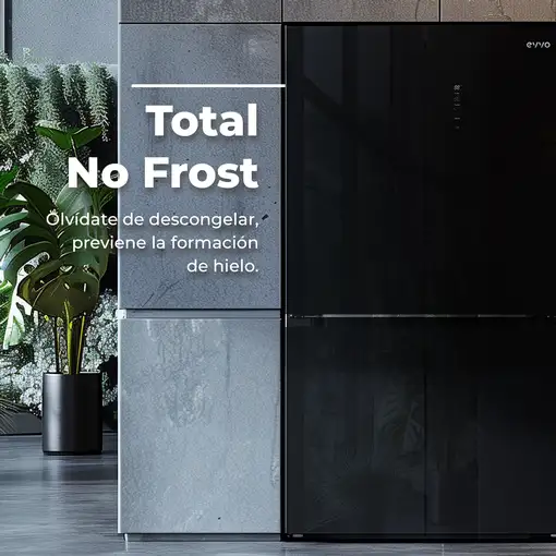 Frigorífico 4 puertas EVVO F100B Glass