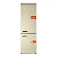 Frigorífico combi Evvo F55BG Retro Beige