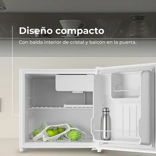 Nevera pequeña Blanca, 46 L, 48.8 cm de alto, F22 WH EVVO