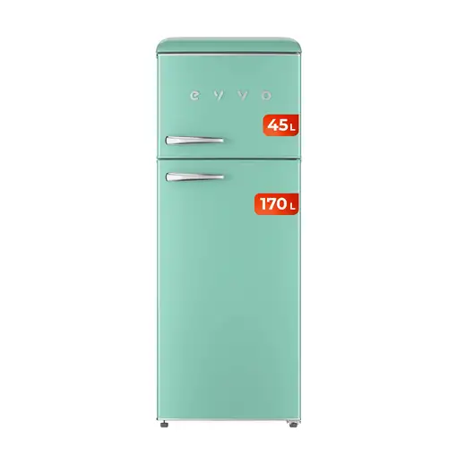 Frigorífico 2 puertas Evvo F45G Retro Verde Pastel Frigorífico 2 puertas Evvo F45G Retro Verde Pastel