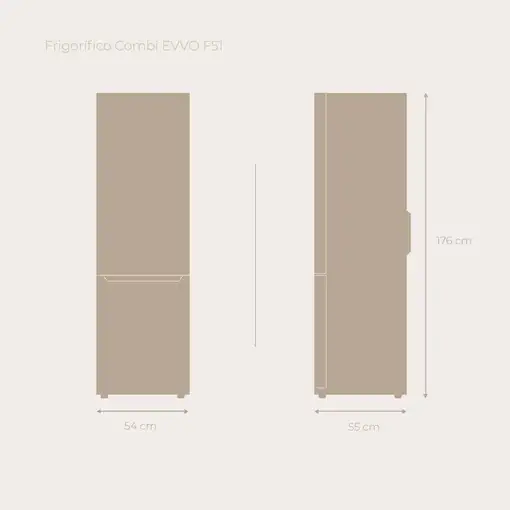Frigorífico Combi EVVO F51