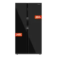 Frigorífico Americano EVVO F90B Glass