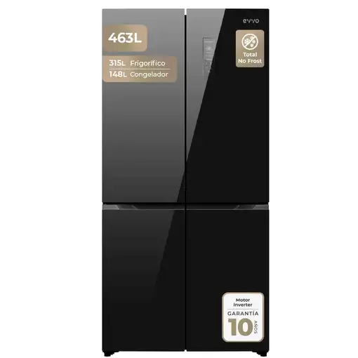 Frigorífico Francés EVVO F80B Glass V2 Frigorífico Francés EVVO F80B Glass V2