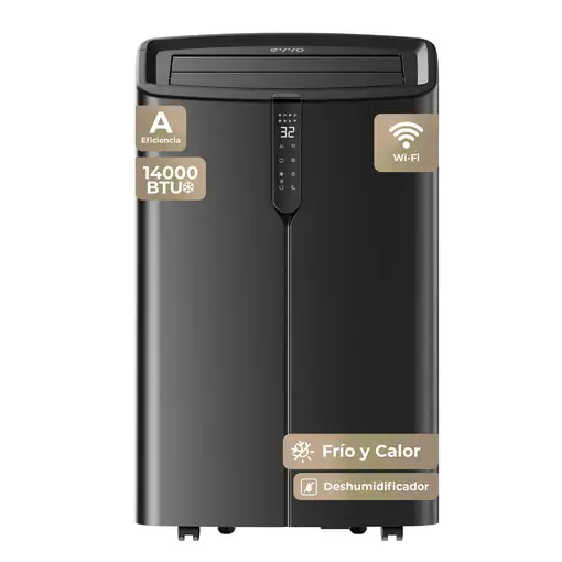 Aire Acondicionado Portátil Clima EVVO P14 Silent WIFI Frío y Calor Aire Acondicionado Portátil Clima EVVO P14 Silent WIFI Frío y Calor