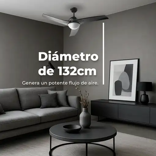 Ventilador de techo EVVO V522 Black