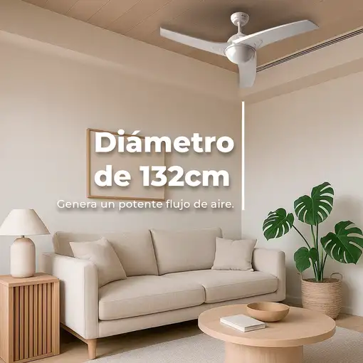 Ventilador de techo EVVO V522 White