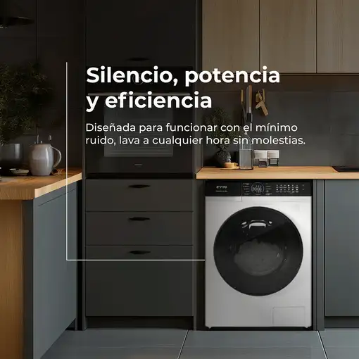 Lavadora blanca 12 kg, 1350 Rpm, Supernova U12 EVVO