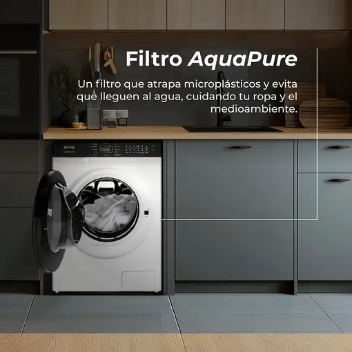 Lavadora blanca 12 kg, 1350 Rpm, Supernova U12 EVVO