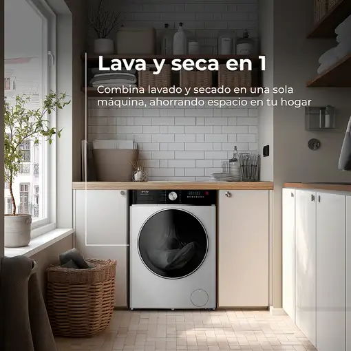 Lavadora-secadoras 5 / 8 kg 1400 rpm Blanco 8435743903264 EVVO