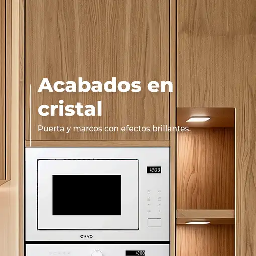 Microondas integrable EVVO Mi45 Glass Bl