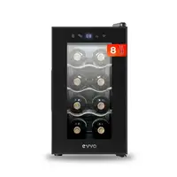 EVVO VT8 Nevera de vino Independiente Negro 8 botella(s) EVVO VT8 Nevera de vino Independiente Negro 8 botella(s)