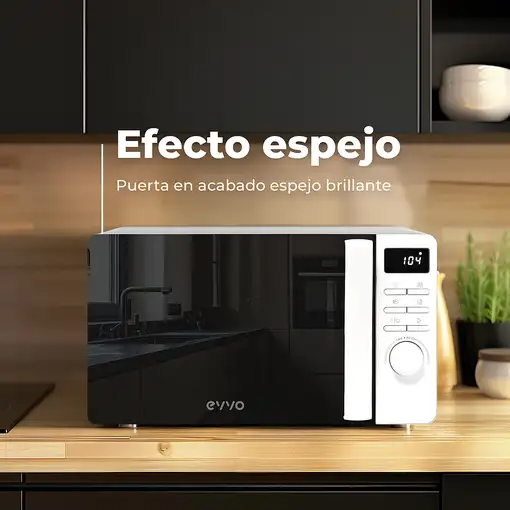 EVVO M20 Negro Microondas combinado Encimera 20 L 1100 W