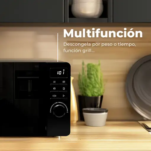 EVVO M20 Negro Microondas combinado Encimera 20 L 1100 W