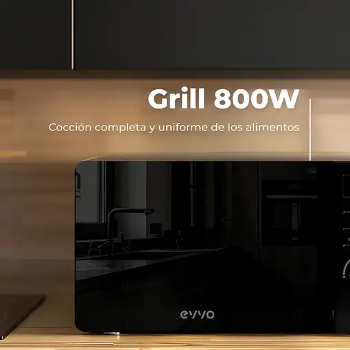 EVVO M20 Negro Microondas combinado Encimera 20 L 1100 W