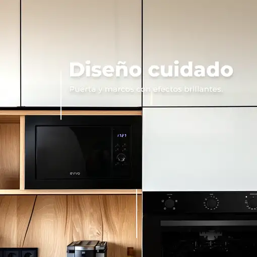 Microondas integrable EVVO Mi30 Black