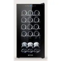 EVVO VT15 Nevera de vino Independiente Negro 15 botella(s) EVVO VT15 Nevera de vino Independiente Negro 15 botella(s)