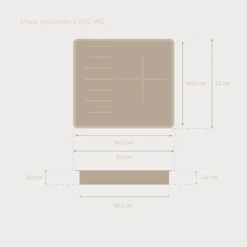 Placa de inducción V62