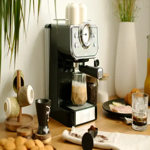 Cafetera Espresso EVVO Intensa Retro Negro