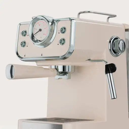 Cafetera Expresso beige, 15 bar, 1,5 L, Intensa Retro EVVO